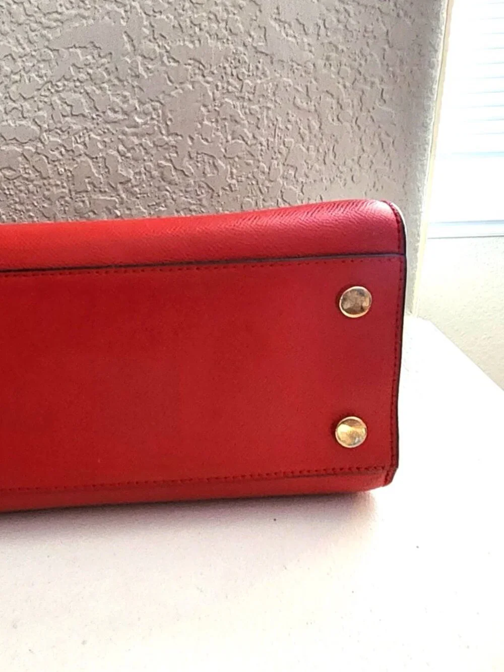 Like New Michael Kors Sylvia Red Leather Shoulder Bag & Wallet